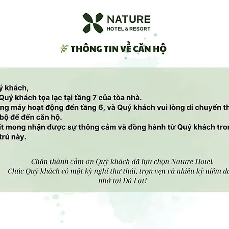 Nature Hotel - Nam Ky Khoi Nghia Da Lat Exterior photo